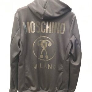 Moschino Black Hoodie Blazer with Logo